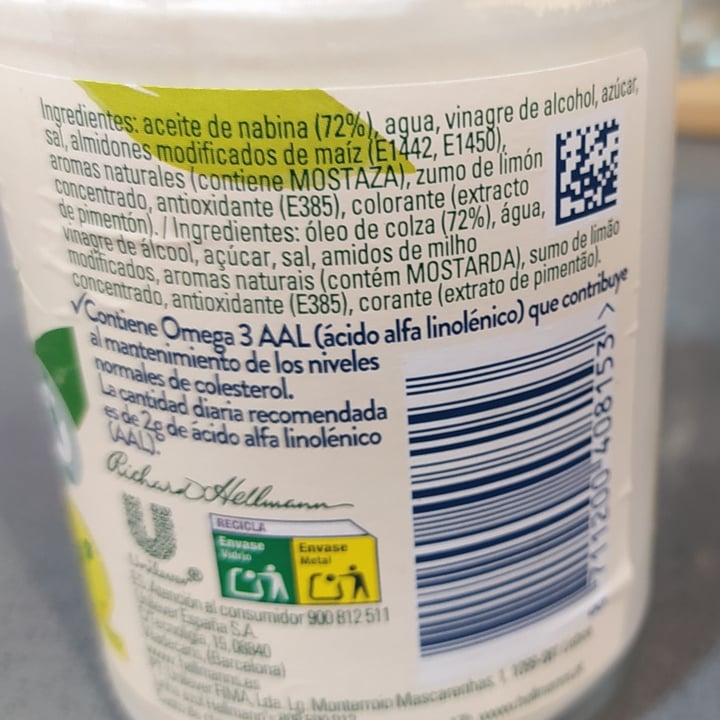review photo of Hellmann’s Hellman’s Vegan Mayonnaise shared by @atramveggie on 29 Jun 2021 - review