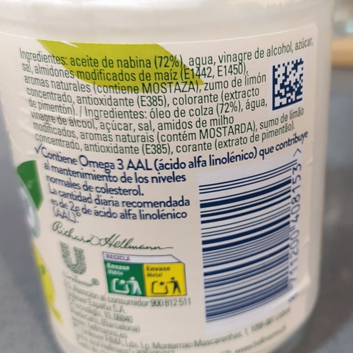 photo of Hellmann’s Hellman’s Vegan Mayonnaise shared by @atramveggie on  29 Jun 2021 - review