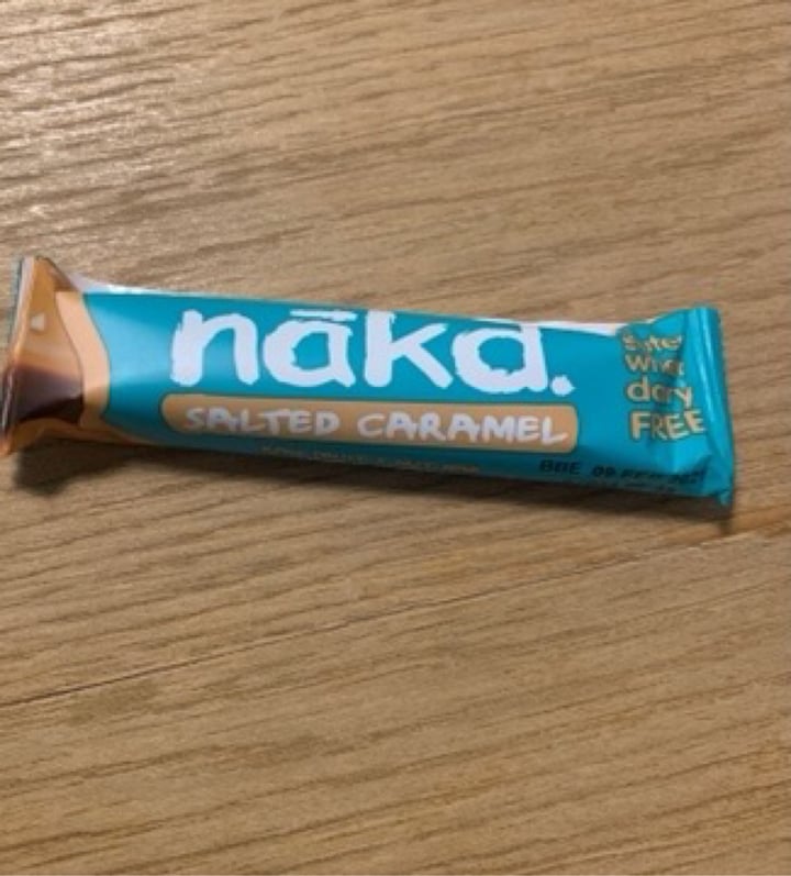 photo of Nākd. Salted Caramel shared by @veganclublondon on  10 Jun 2020 - review