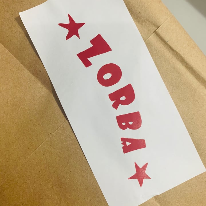 review photo of Café Zorba Pizza half marinara half spinach shared by @luchovg on 18 Sep 2020 - review