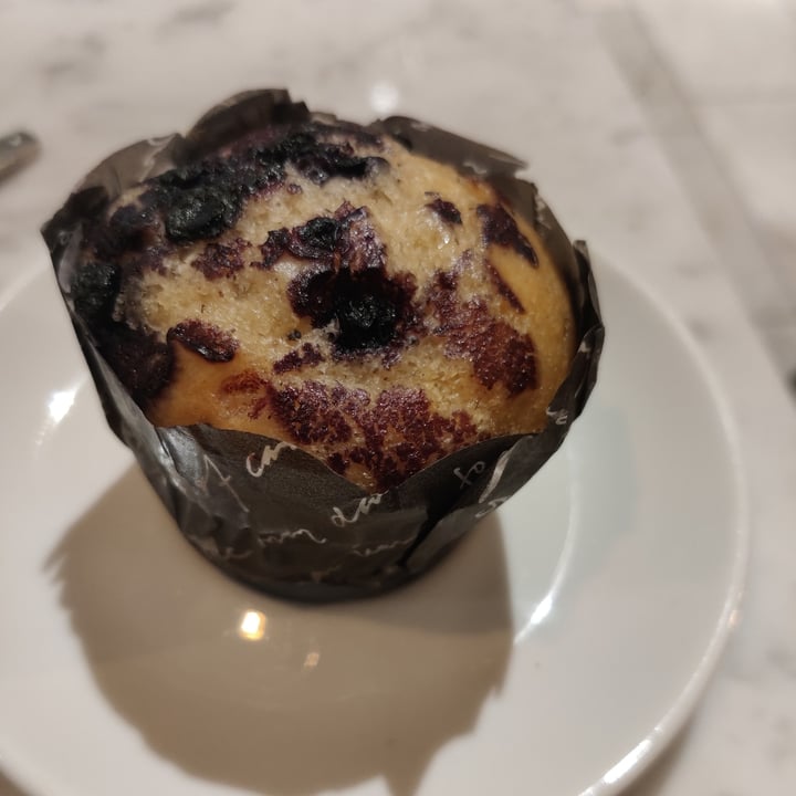 photo of Kafé Plattan Blueberry cardamom muffin shared by @enkelvegan on  27 Mar 2022 - review