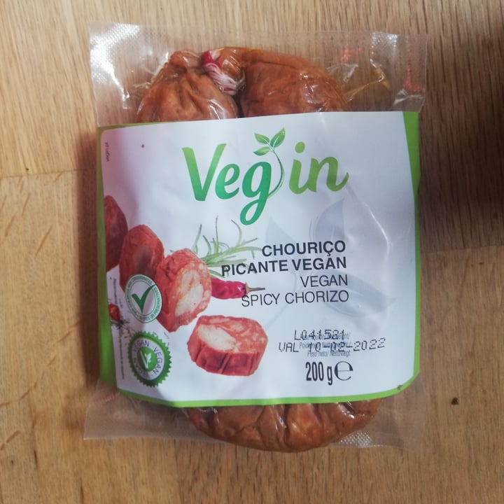 photo of Vegini Chorizo shared by @heyimvegan on  13 Apr 2022 - review