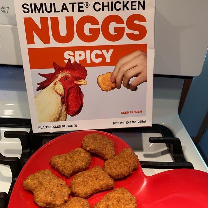 photo of Simulate® Simulate Chicken Nuggs Spicy shared by @plantbasedsusan on  03 Jun 2021 - review