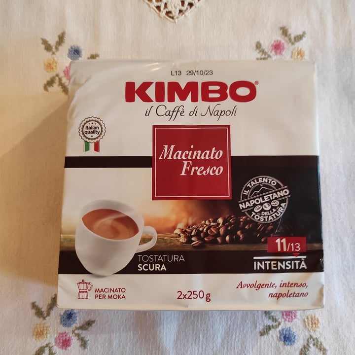 photo of Kimbo Caffè macinato fresco shared by @monyveg on  10 Apr 2022 - review