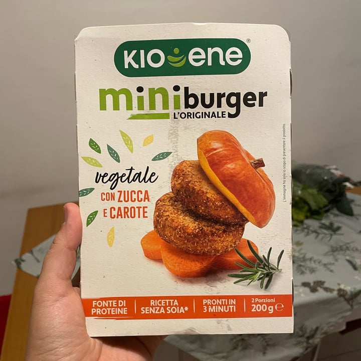 review photo of Kioene mini burger carota e zucca shared by @visualveg on 06 Oct 2022 - review
