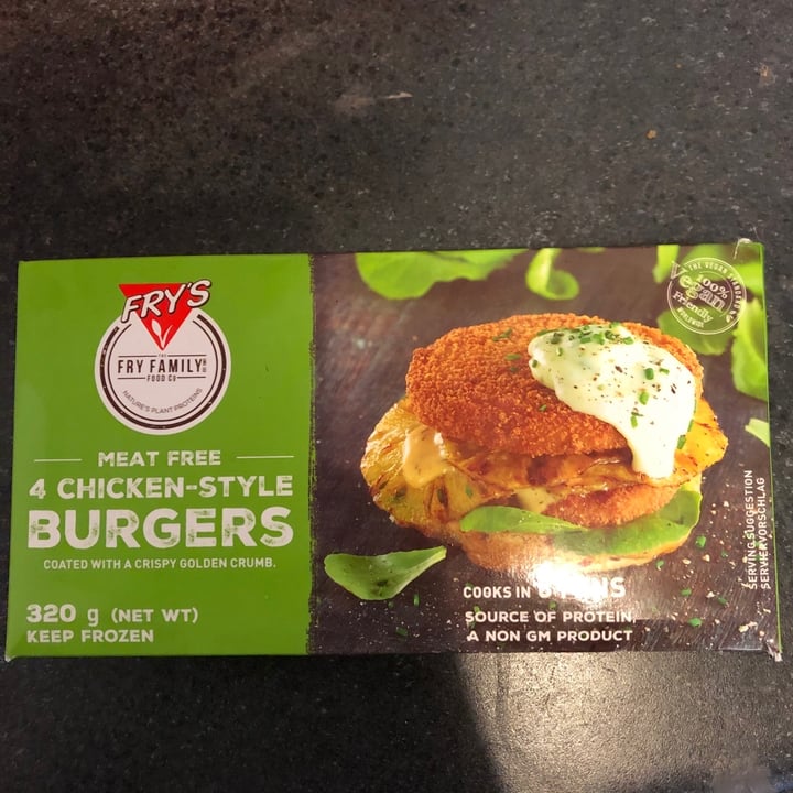photo of Fry's Family Food Chicken-Style Burgers shared by @southernveganupnorth on  13 Jan 2020 - review