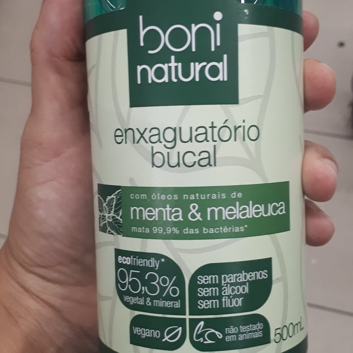 review photo of Boni natural Enxaguatório Bucal Menta & Melaleuca shared by @hannahfreire on 19 May 2022 - review