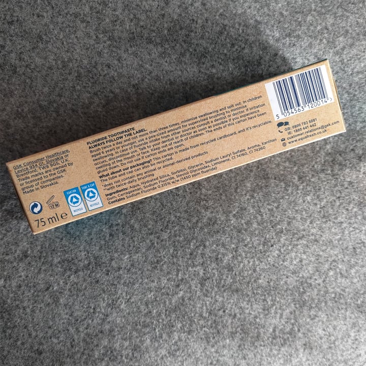 photo of Aquafresh Naturals Mint Clean shared by @stevenneoh on  20 Jul 2022 - review