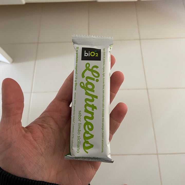 review photo of biO2 barra proteina vegetal sabor limao siciliano shared by @vegyogui on 08 Oct 2022 - review