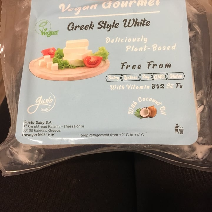 photo of Gusto dairy Greek style white cheese shared by @gillhibbitt on  12 Oct 2021 - review