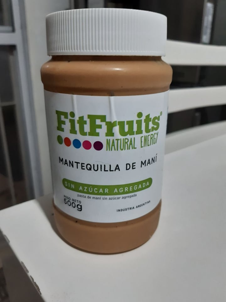 photo of Fitfruits Mantequilla de Maní shared by @emilyvegan on  25 Nov 2019 - review