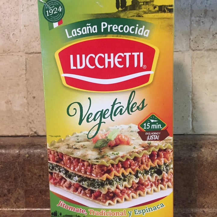 review photo of Lucchetti Lasagna Precocida Vegetales shared by @paolatrv on 08 Dec 2020 - review