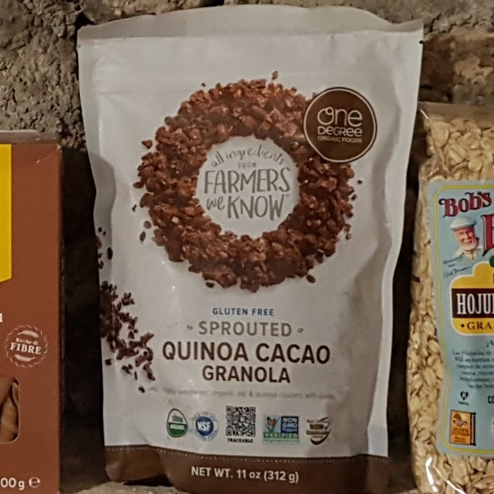 photo of One Degree Organic Foods Sprouted Quinoa Cacao Granola shared by @vegalexandra on  09 Oct 2021 - review
