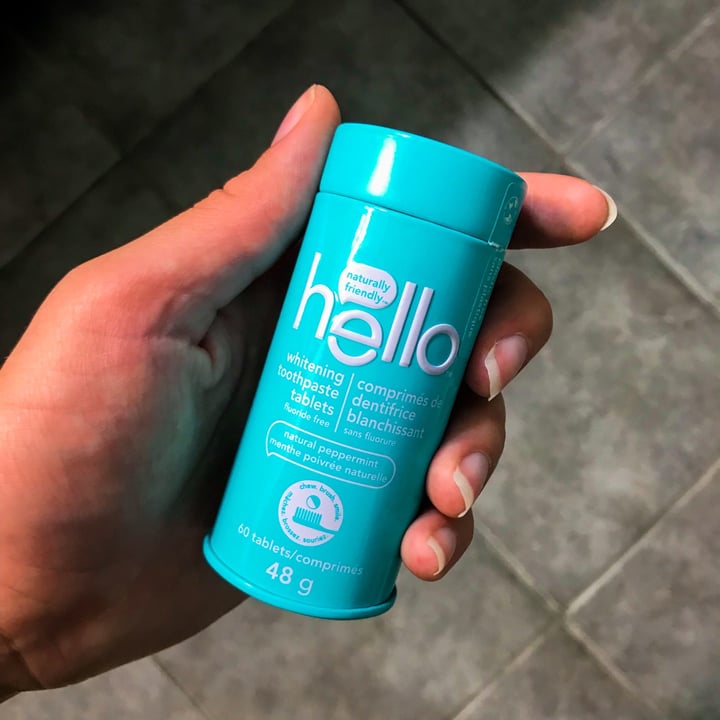review photo of Hello Natural Peppermint Whitening Toothpaste Tablets shared by @illusionist on 05 Aug 2022 - review