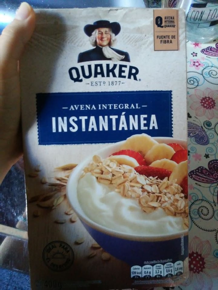 photo of Quaker Avena Integral Instantánea shared by @anabullheart on  19 Apr 2020 - review