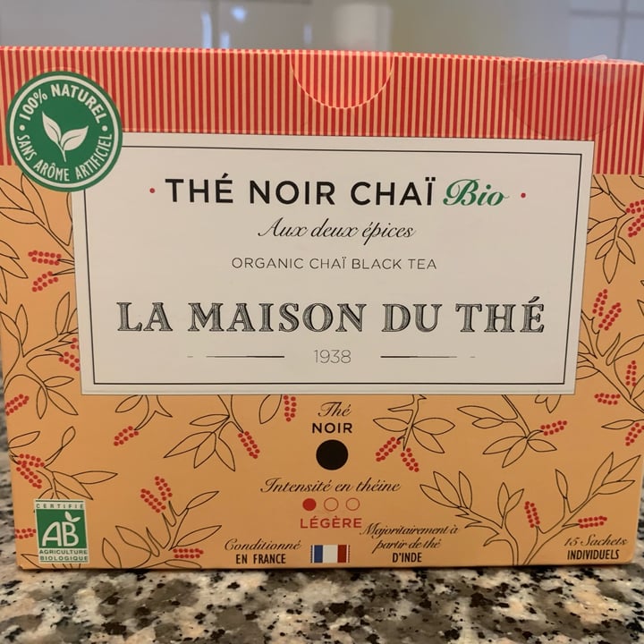 review photo of la maison du thé thé noir chai shared by @alessiaborsa03 on 29 Aug 2022 - review