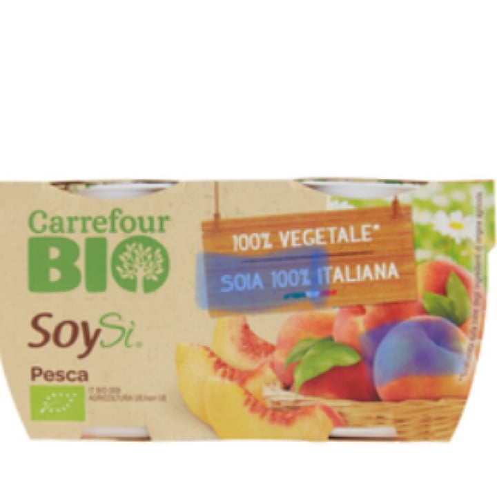 photo of Carrefour Bio Yogurt Soysì pesca shared by @ilmondodici on  10 Jul 2022 - review