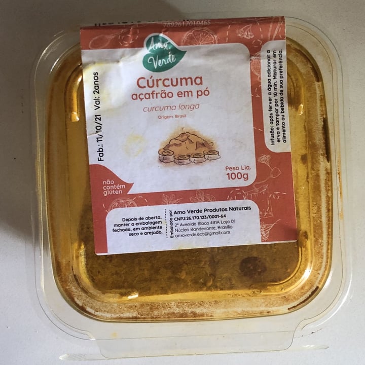 review photo of Amo verde Cúrcuma açafrão em pó shared by @anaa0 on 29 Jan 2022 - review