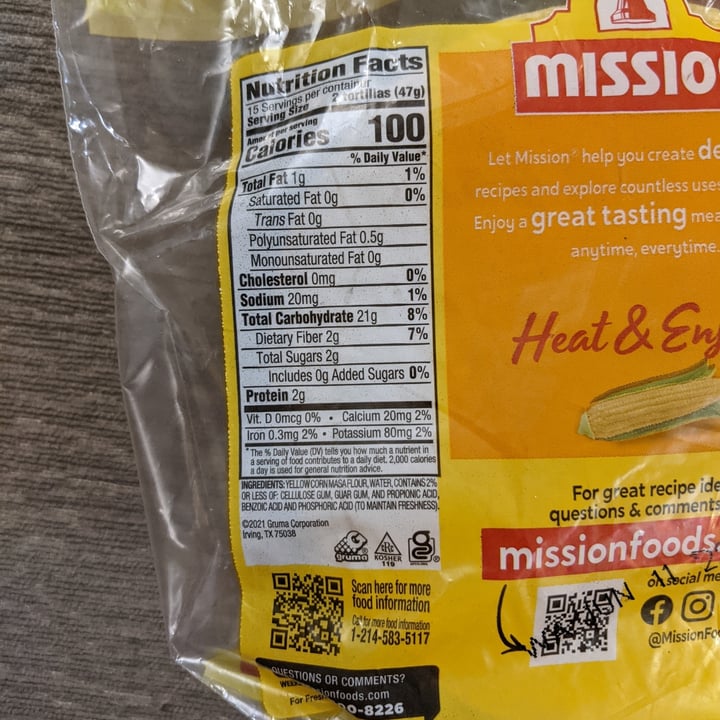 photo of Mission Foods Yellow Corn Tortillas shared by @tina360 on  15 May 2022 - review