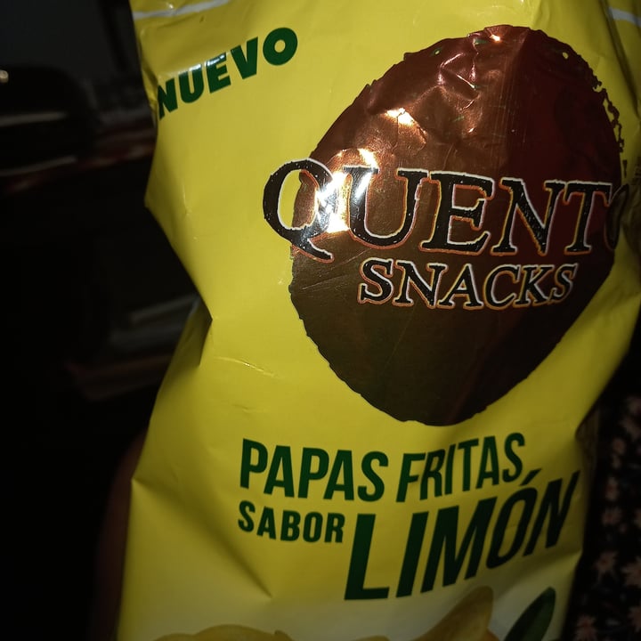 photo of Quento Snacks Papas fritas sabor LIMÓN shared by @yanivegan04 on  23 Dec 2020 - review