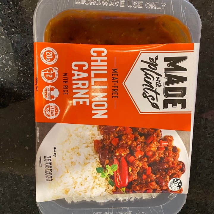photo of Made With Plants Chilli Non Carne shared by @moniquecourtney on  27 Jul 2020 - review