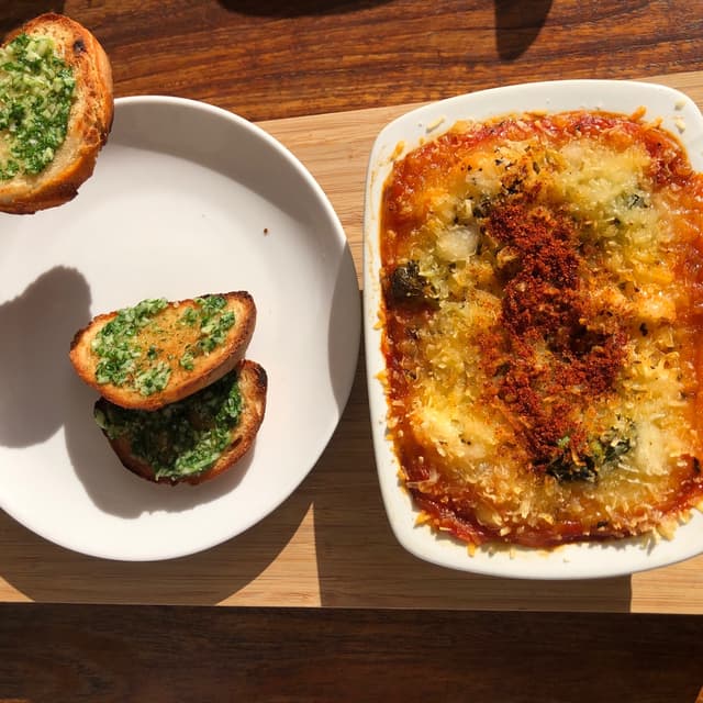 菜肴“Vegan lasagne”的照片