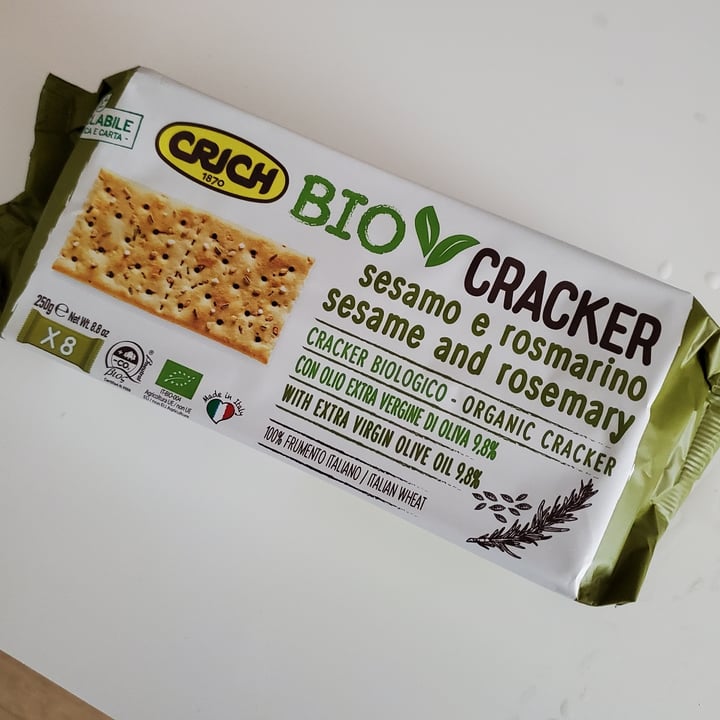 photo of Crich bio cracker sesame and rosemary shared by @virg on  04 Sep 2022 - review