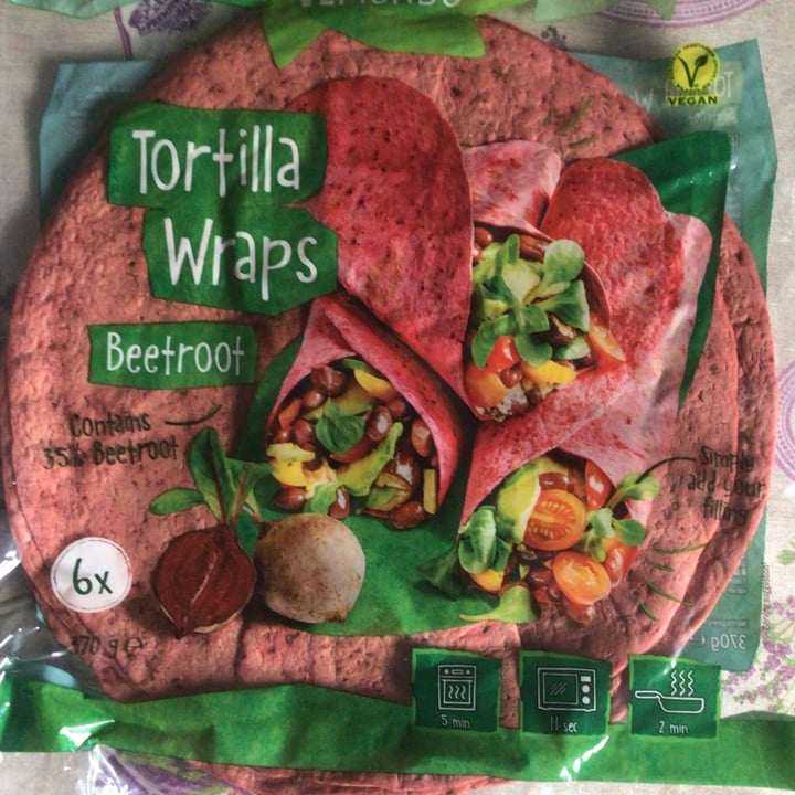 review photo of Vemondo tortilla wraps alla barbabietola shared by @valenteena on 17 Aug 2022 - review