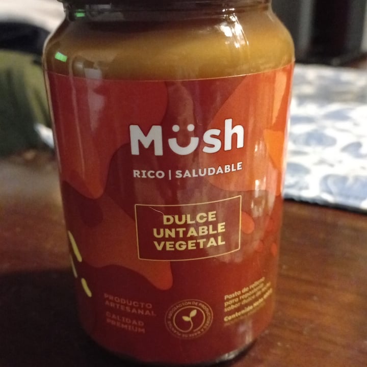 photo of Müsh Dulce de leche vegetal shared by @valencambiano on  31 Aug 2022 - review
