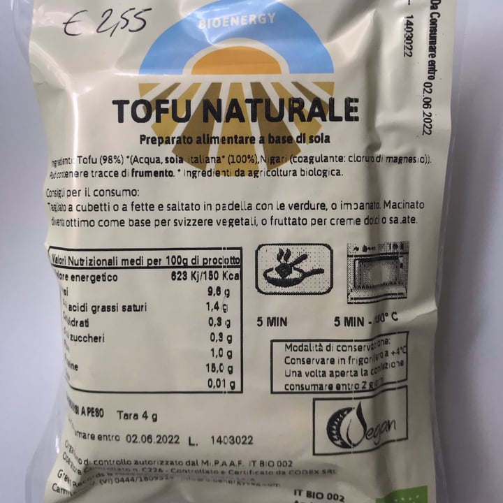 review photo of bioenergy Tofu naturale shared by @anitaalma on 02 Apr 2022 - review