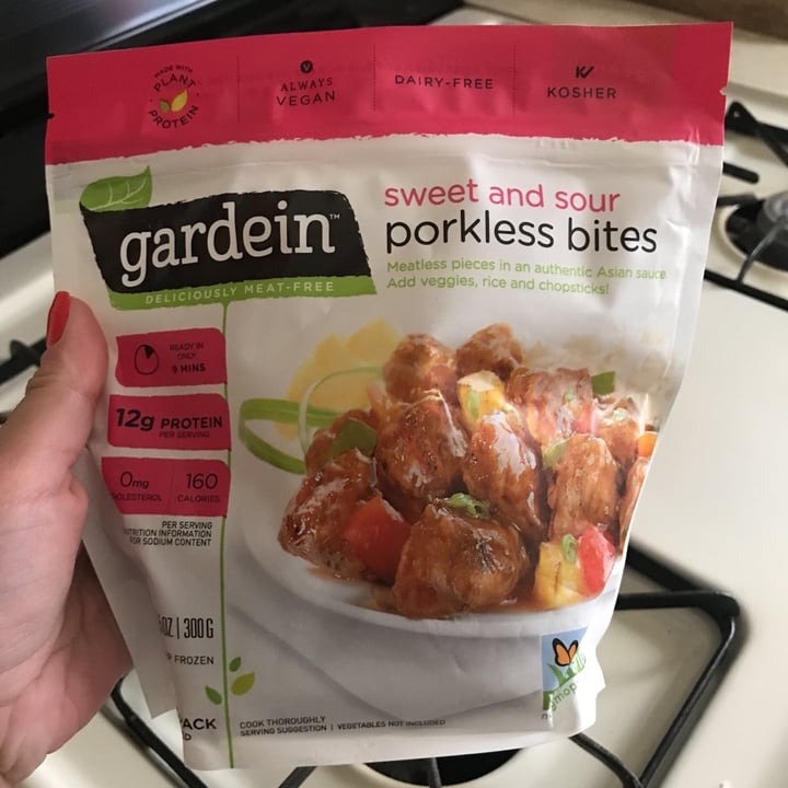 photo of Gardein Sweet And Sour Porkless Bites shared by @racheljanehall on  29 Apr 2020 - review
