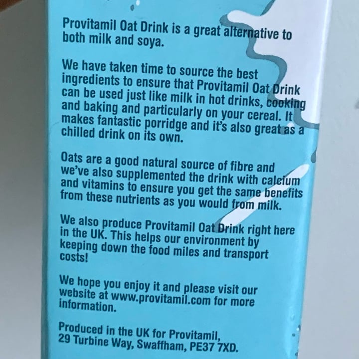 photo of ProVitamil Oat Drink shared by @vegpledge on  23 Jun 2022 - review