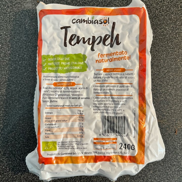 photo of Cambiasol Tempeh Fermentato shared by @mikeee on  08 Apr 2022 - review