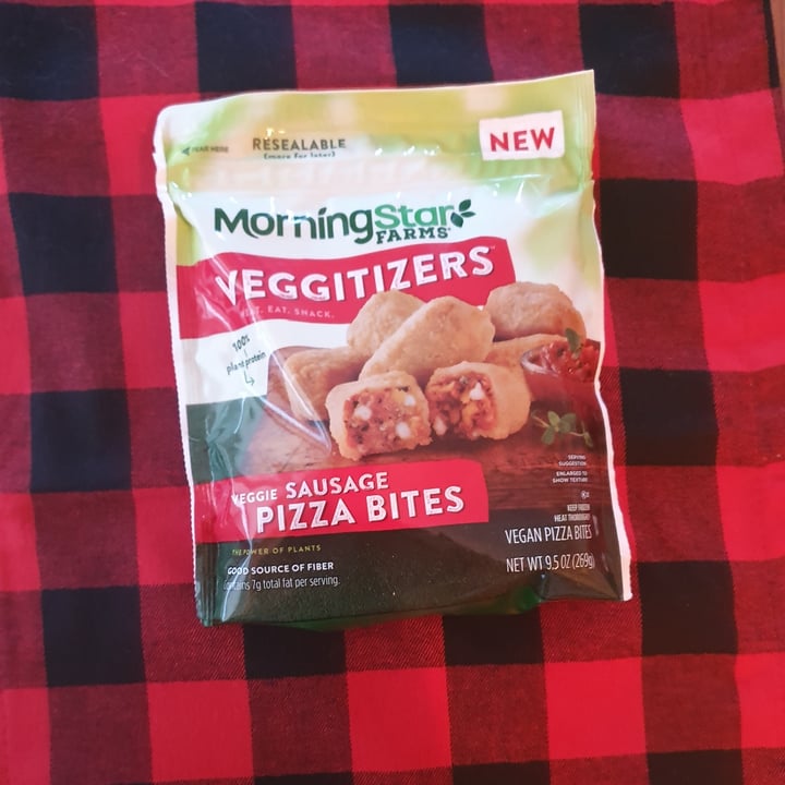 photo of MorningStar Farms Veggitizers Veggie Sausage Pizza Bites shared by @anistavrou on  17 Dec 2020 - review