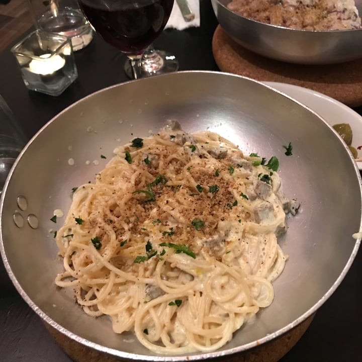 photo of Novapizza Vegetarian Kitchen Carbonara pasta shared by @mollyjane on  06 Dec 2021 - review