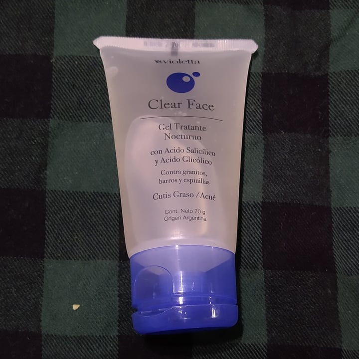 review photo of Violetta cosméticos Gel tratante nocturno Clear Face shared by @vaderveg on 10 Dec 2020 - review