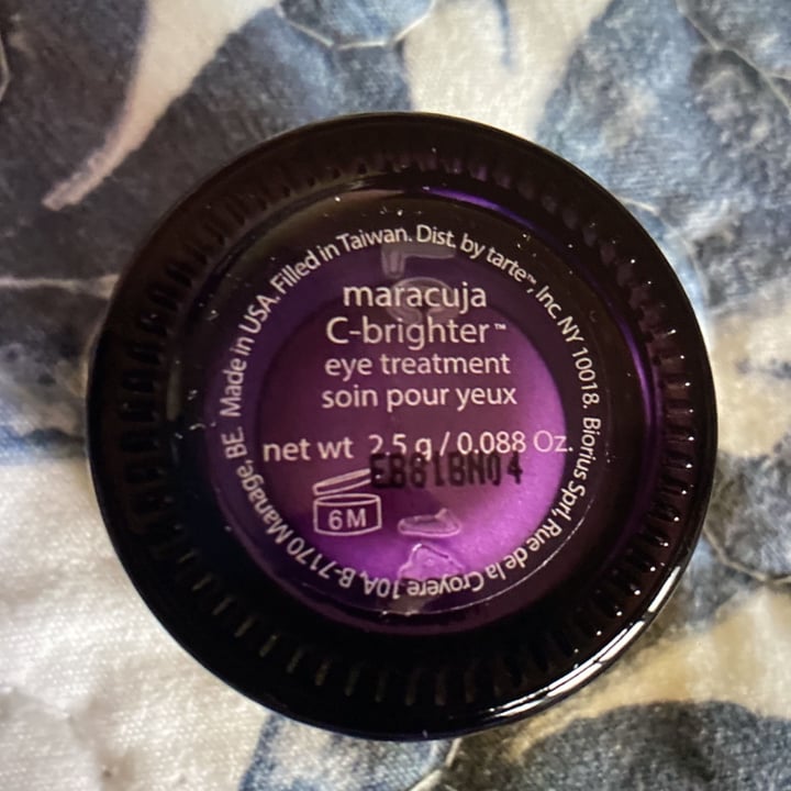 review photo of Tarte Cosmetics Maracuja c brighter eye treatment shared by @janicenn88 on 09 Jun 2021 - review