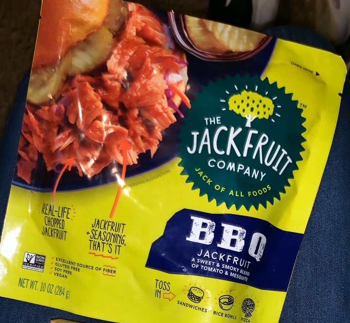photo of The Jackfruit Company BBQ Jackfruit a sweet & smoky Blind of Tomato & Mesquite shared by @ryleighkrystal on  02 Apr 2020 - review
