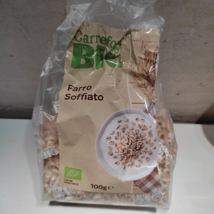 photo of Carrefour Bio Farro soffiato shared by @pitutryveg on  25 Mar 2022 - review