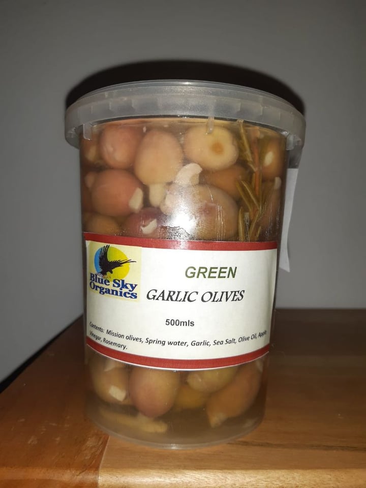 review photo of Blue sky Organics Green Garlic Olives shared by @paulg on 20 Dec 2019 - review