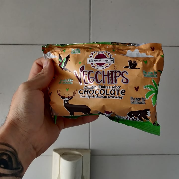 photo of Un Rincón Vegano Vegchips Galletitas Dulces sabor Chocolate shared by @leormax on  20 Aug 2021 - review