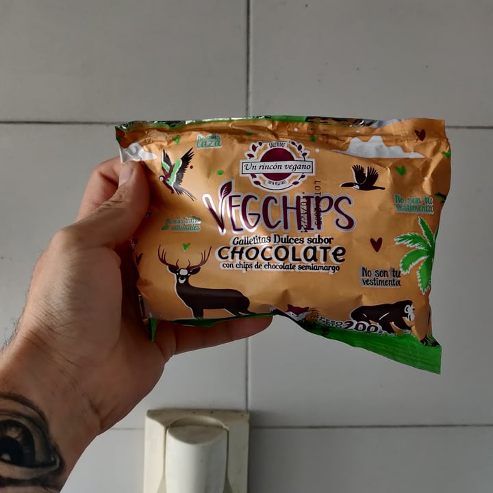 review photo of Un Rincón Vegano Vegchips Galletitas Dulces sabor Chocolate shared by @leormax on 20 Aug 2021 - review