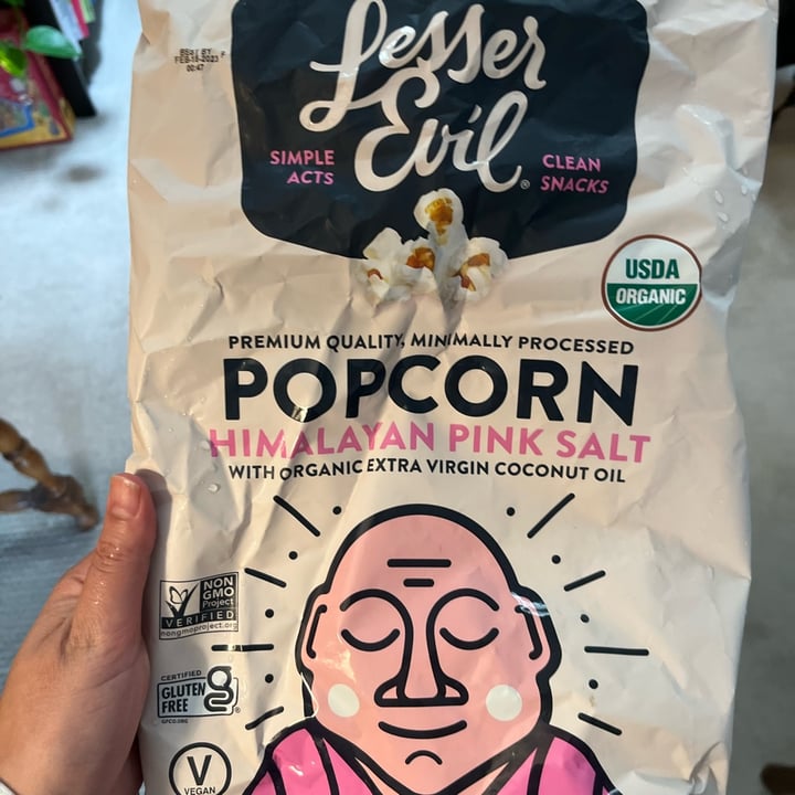 photo of Lesser Evil Snacks Popcorn Himalayan Pink Salt shared by @jomt on  13 Jul 2022 - review