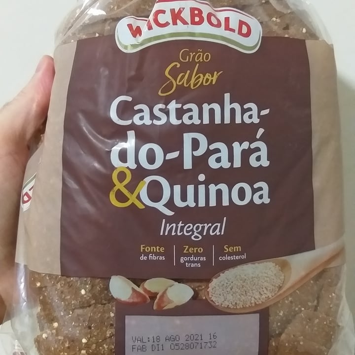 photo of Wickbold Pão de castanha-do-pará e quinoa shared by @andersonfcosta on  03 Aug 2021 - review