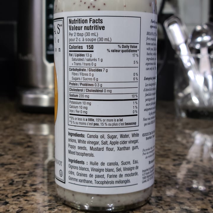 review photo of Brianna's Fine Salad Dressings Rich Poppy Seed Dressing shared by @bisingular on 06 Oct 2021 - review