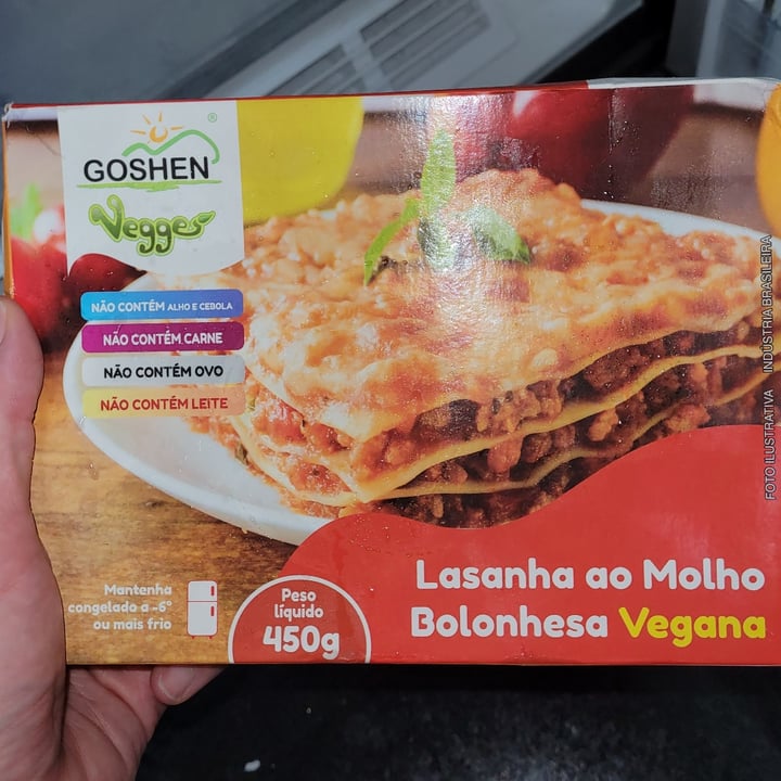 photo of Goshen Vegges lasanha Ao Molho Bolonhesa Vegana shared by @fernandacampanha on  09 May 2022 - review