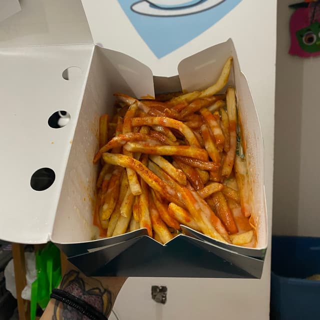 Foto do prato “Saucy Fries”