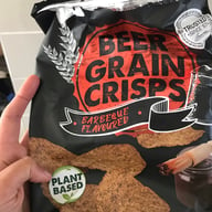 Beer grain crisps