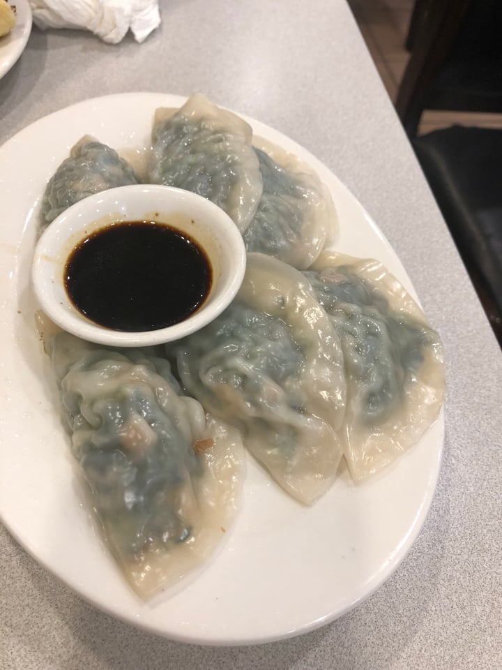 review photo of The Original Buddha Bodai Steamed watercress dumplings shared by @beccatx on 12 Jun 2018 - review