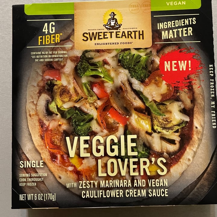 photo of Sweet Earth Veggie Lover's Pizza shared by @s10bee on  06 Aug 2021 - review